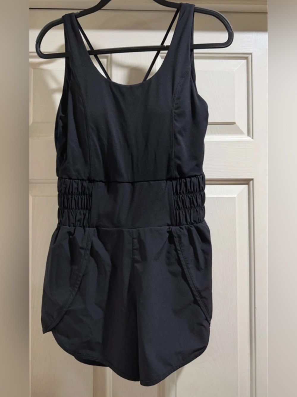 Mono B Black' Active Skort Romper with Elastic Waist